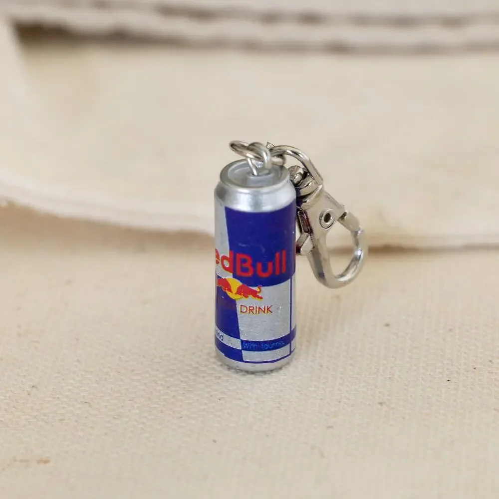 Y2K Red Bull Can Keychain – Mini Collectible, Lightweight, Brand New